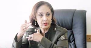 السفيرة نائلة جبر رئيس اللجنة الوطنية التنسيقية لمكافحة ومنع الهجرة الغير شرعية والاتجار بالبشر التابعة لمجلس الوزراء