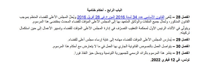 المـرســوم عدد 11 لسنة 2022 - تونس
