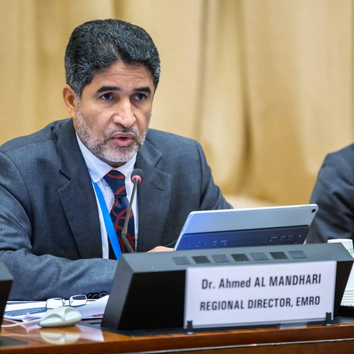 الدكتور أحمد المنظري المدير الإقليمي لمنظمة الصحة العالمية بشرق المتوسط