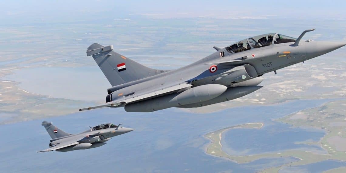 تم تقييم سلاح الطيران المصري بناء على إجمالي قوة الخدمة الجوية