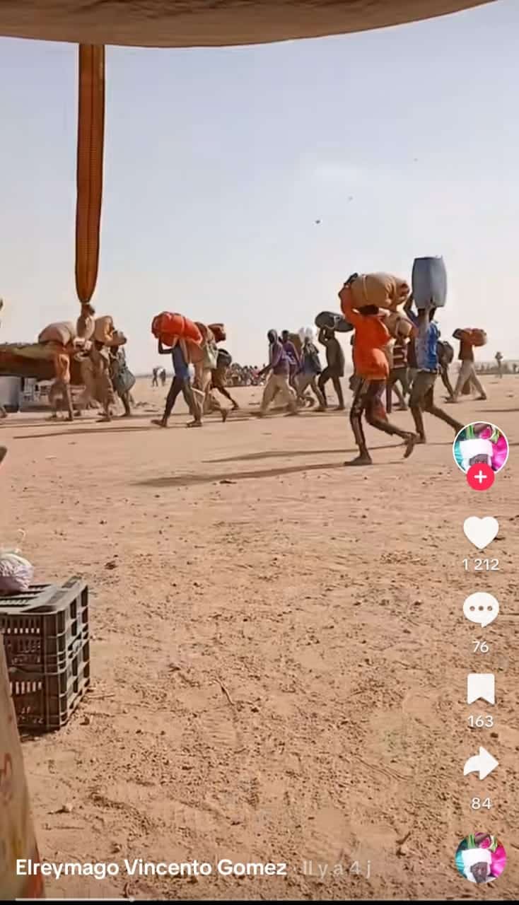 فيديو منتشر من حساب تشادي