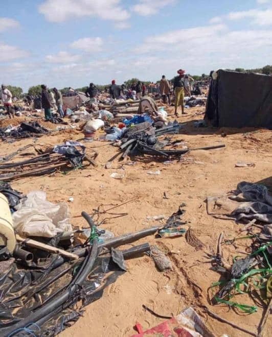 عملية إخلاء مخيّمات أفارقة دول جنوب الصحراء