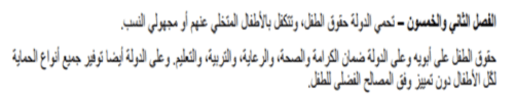 الفصل الثاني والخمسون الوارد في النسخة الأولى من الدستور يوم 30 يونيو 2022 