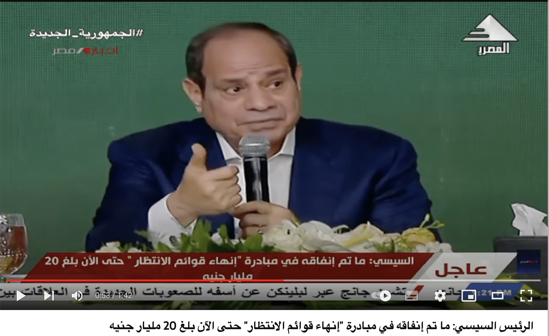 تصريح السيسي بشأن حجم الإنفاق في مبادرة " إنهاء قوائم الانتظار " 