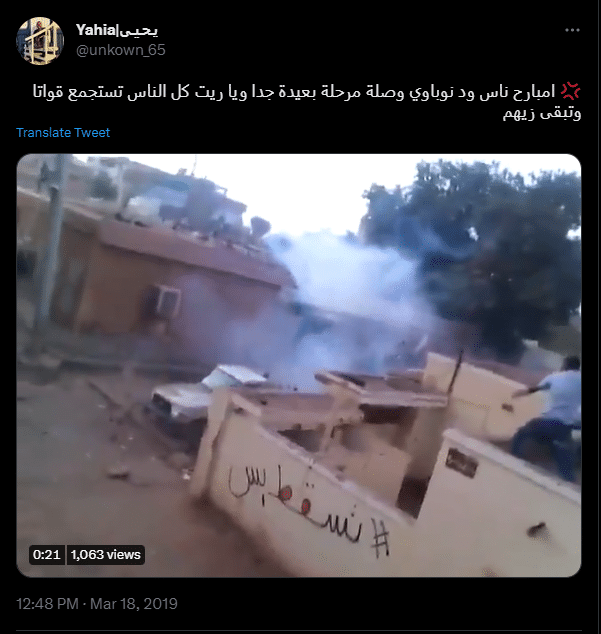 تظاهرة السودانيين في مارس 2019