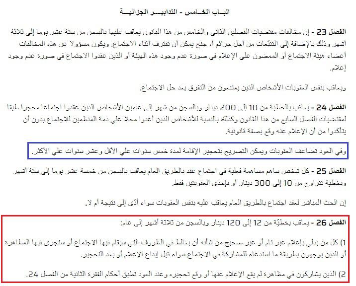 التدابير الجزائيّة ضدّ المخالفين