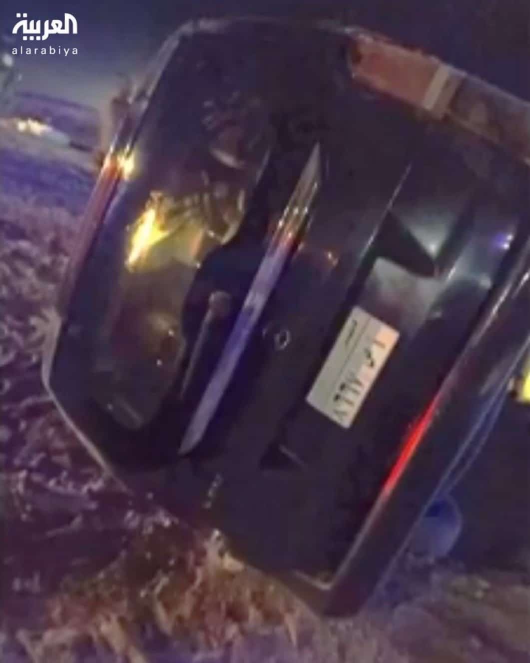 أول صورة لحادث الوفد القطري 