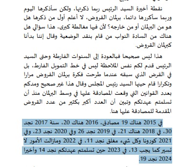 القروض المصادق عليها سنوات 2015 - 2023 - نشرة المداولات
