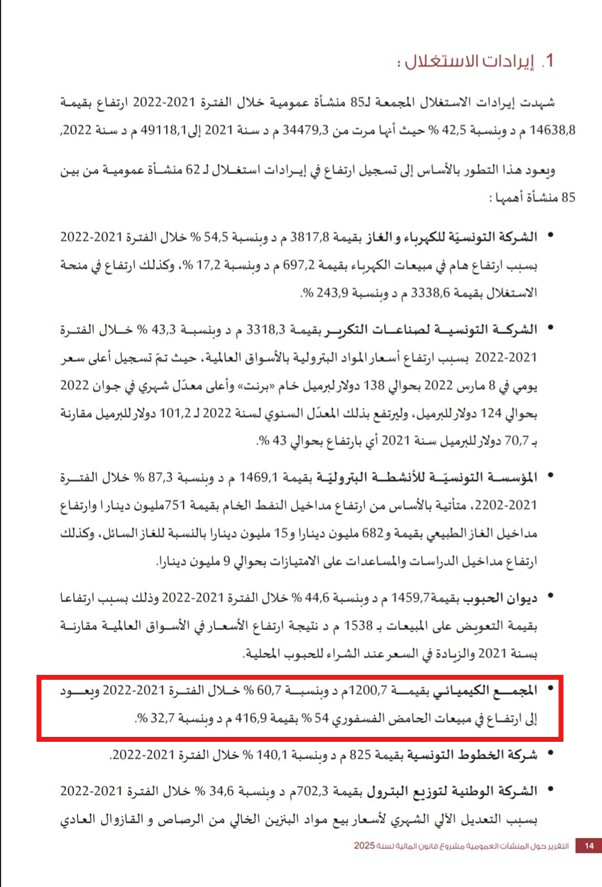 تقرير حول المؤسسات العمومية لسنة 2025