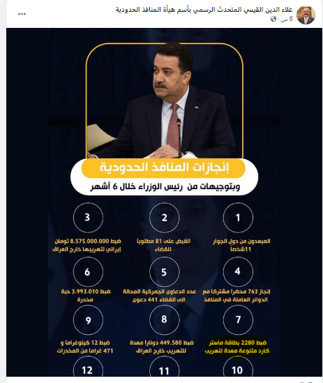 منشور المتحدث باسم المنافذ الحدودية