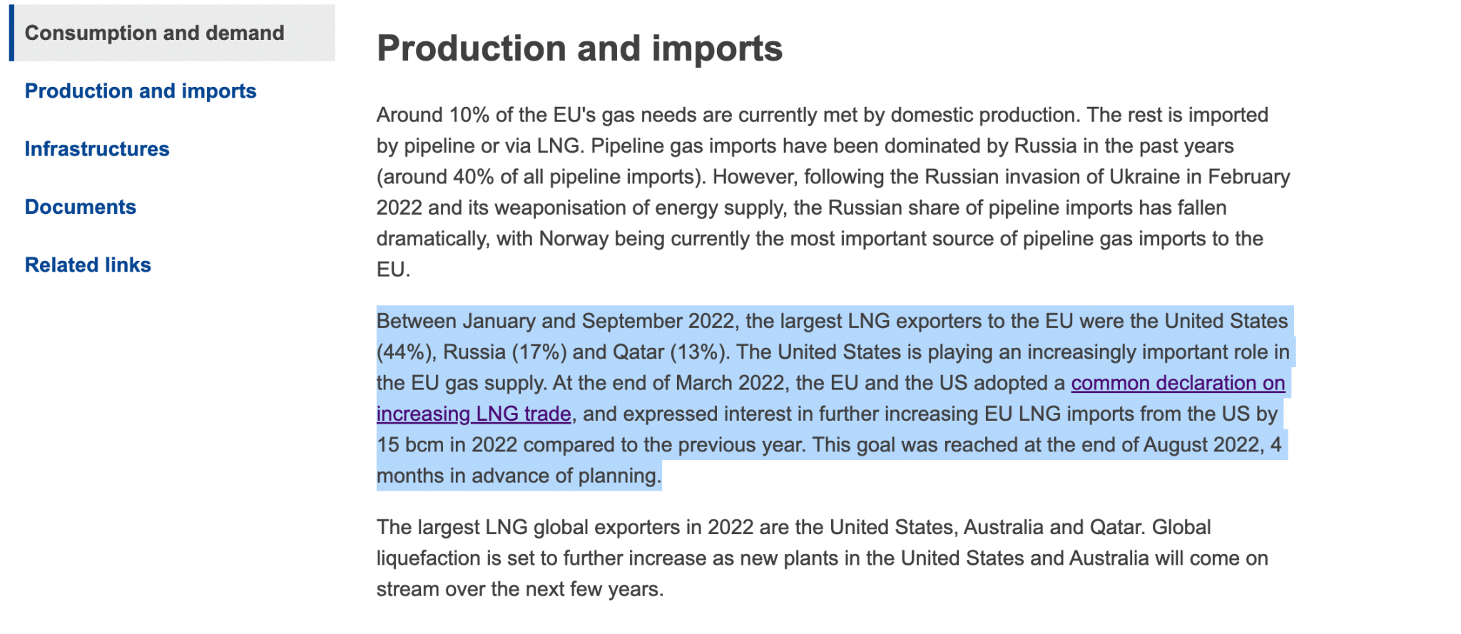 أكبر مصدري الغاز المسال لأوروبا