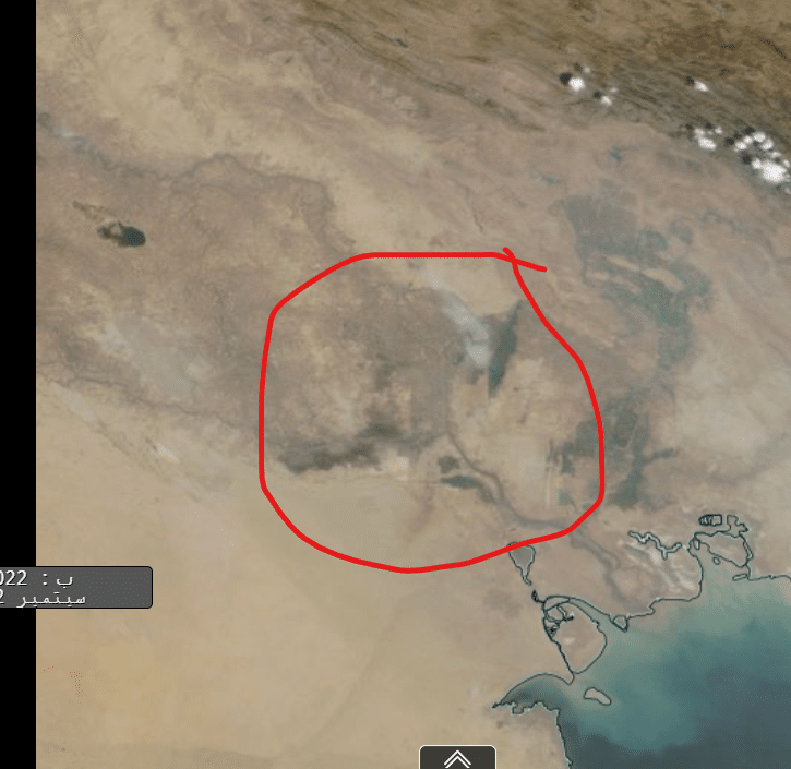 أهوار جنوب العراق في سبتمبر 2022