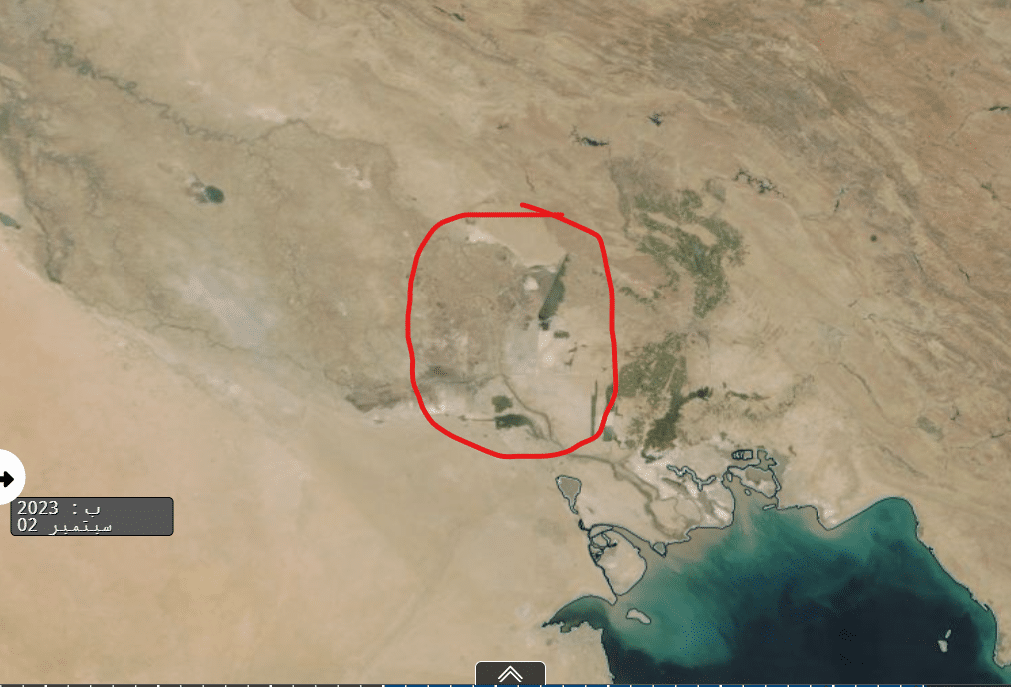 أهوار جنوب العراق في سبتمبر 2023