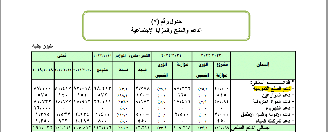 بيانات وزارة المالية