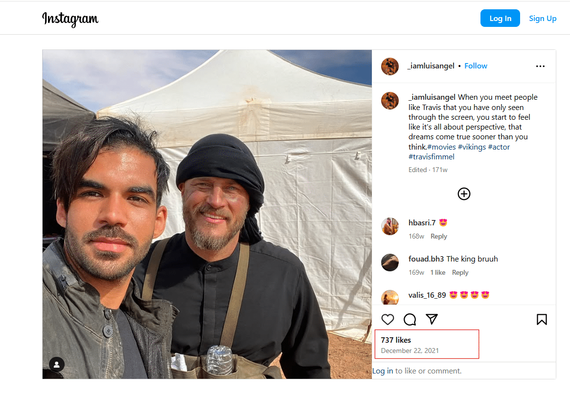 الصورة تعود لممثل أسترالي عام 2021