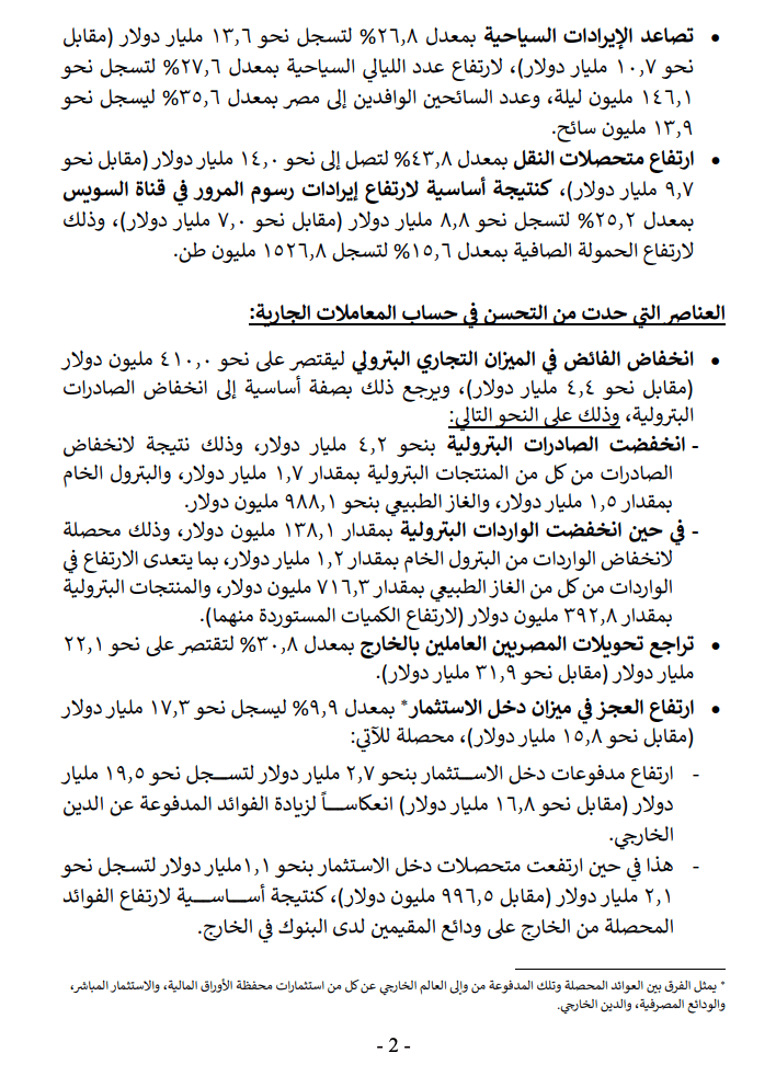 بيانات البنك المركزي عن تحويلات المصريين بالخارج