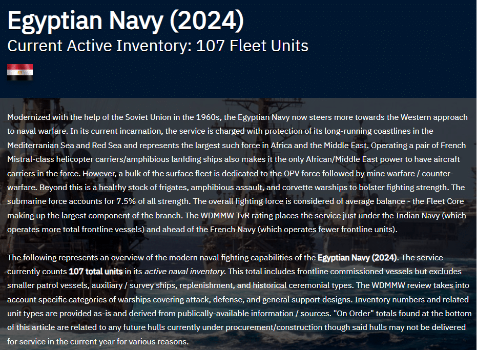 تقرير الدليل العالمي للسفن الحربية الحديثة WDMMW