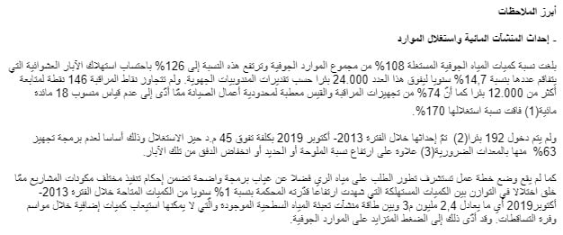 تقرير محكمة المحاسبات