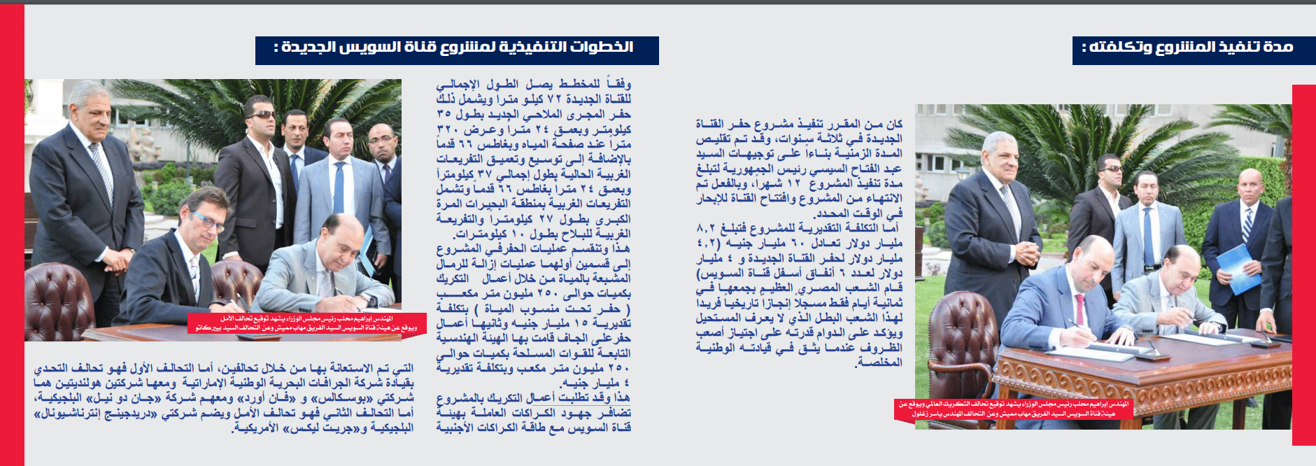 تكلفة قناة السويس الجديدة