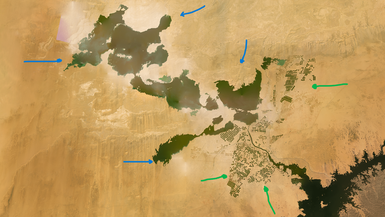 صورة بواسطة الأقمار الصناعية 