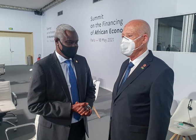 صورة من مشاركة الرئيس سعيّد في قمة تمويل الاقتصادات الإفريقية