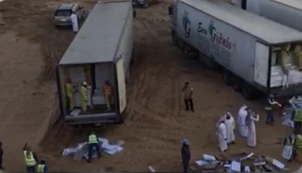 ضبطية الدجاج الفاسد في السعودية 