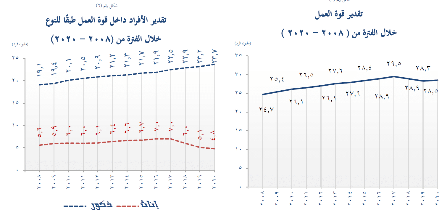 بيانات النشرة السنوية المجمعة لبحث القوى العاملة