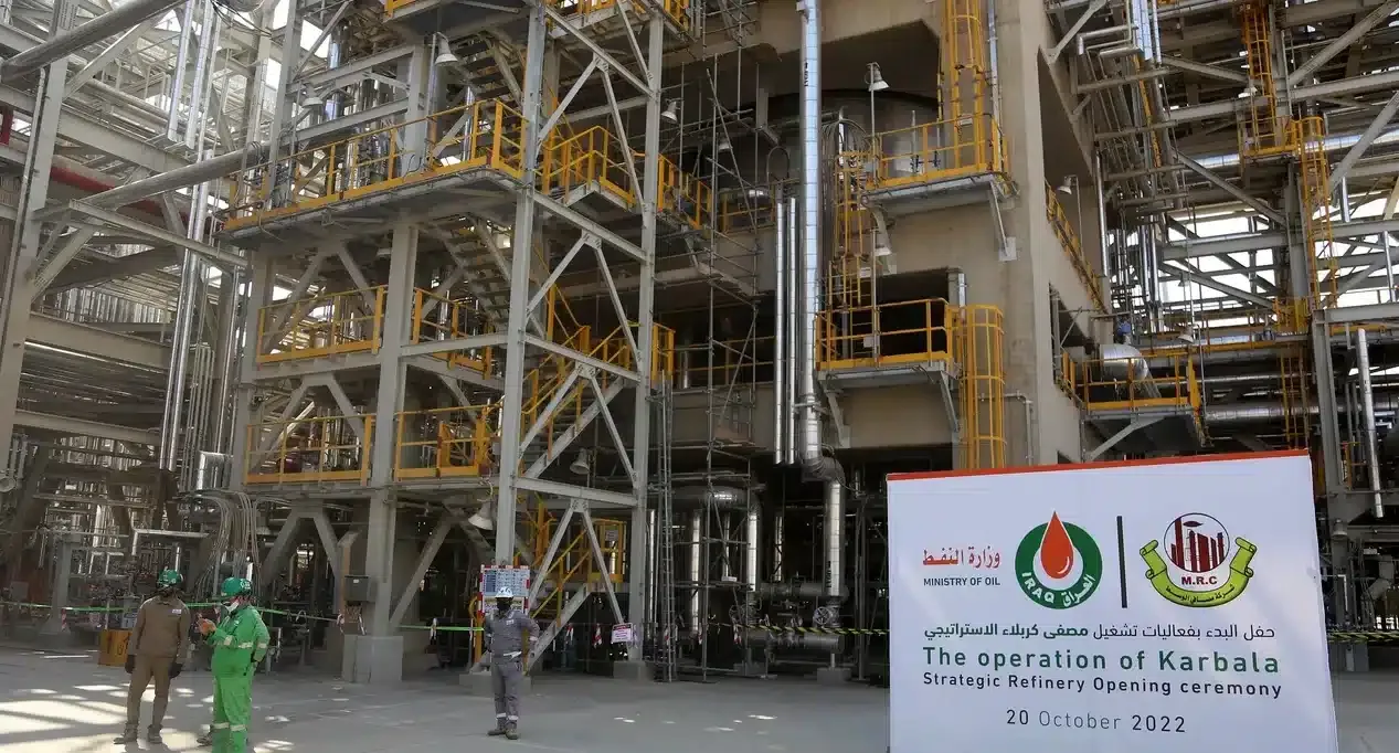أرقام وزير النفط العراقي عن إنتاج مصفى كربلاء من البنزين 