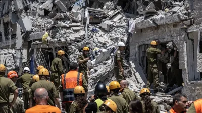 فيديو حرائق تل أبيب بصاروخ إيراني 