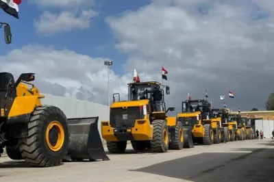 الفيديو المتداول لدخول معدات مصرية غزة لإعادة الإعمار مُعد بالذكاء الاصطناعي