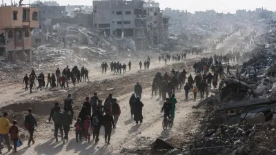 فيديو زعم الفلسطينيون انتهاك إسرائيل لوقف إطلاق النار مولد بالذكاء الاصطناعي