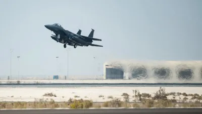 فيديو القصف الإيراني لقاعدة أمريكية في الإمارات 