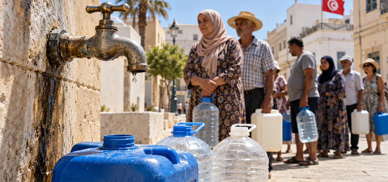 أزمة المياه في تونس: تغطيات وسرديات إعلامية 