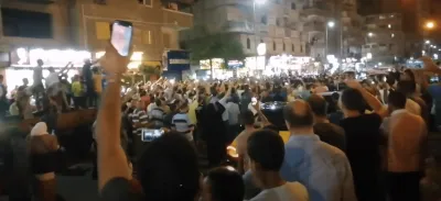 الفيديو المنتشر لمظاهرات ضد السيسي في الإسكندرية 