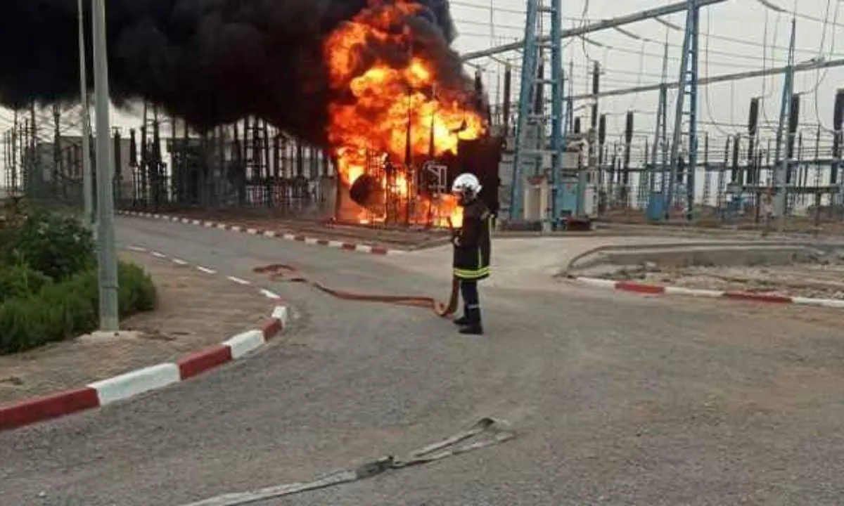 الفيديو المنتشر عن انفجار محول كهربائي في تونس 