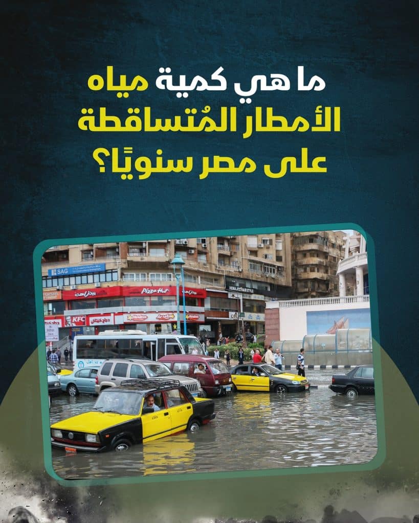 ما هي كمية مياه الأمطار المُتساقطة على مصر سنويًا؟