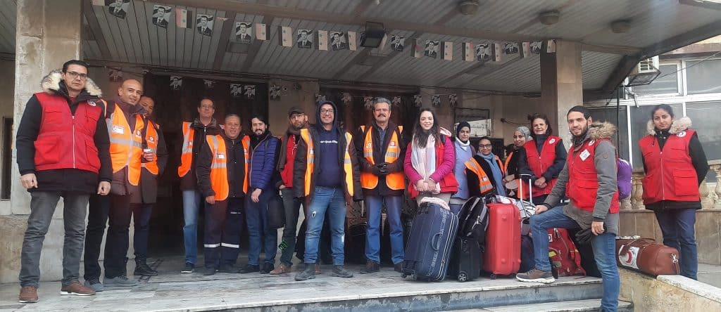 بعثة فريق الإغاثة التّونسي في سوريا.
