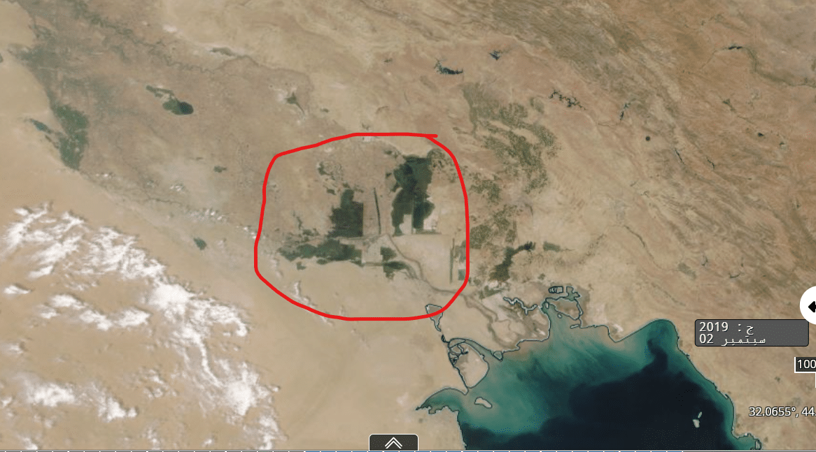 أهوار جنوب العراق في سبتمبر 2019