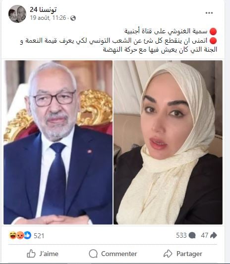 الادعاء في صفحات وحسابات تونسيين على فيسبوك