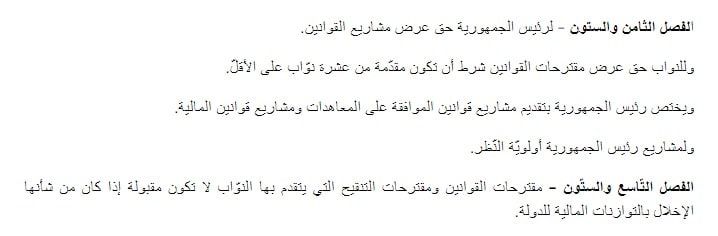 تنظيم مقترحات ومشروعات القوانين في دستور تونس 2022