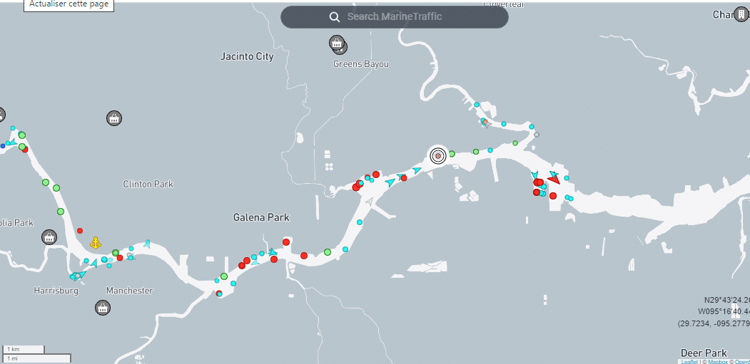 مكان وجود السفينة