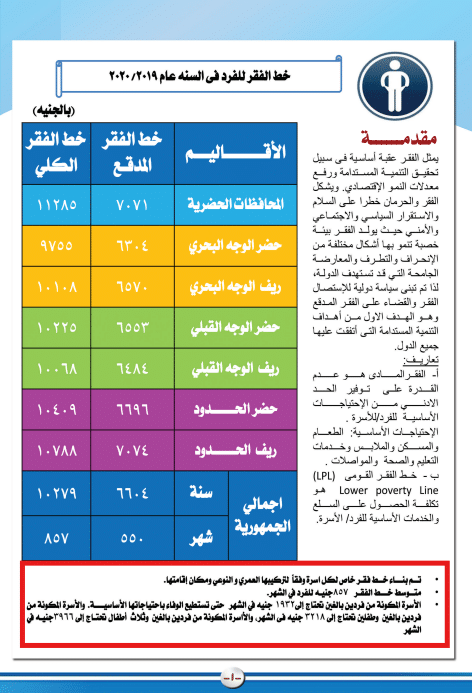 نشرة الدخل والإنفاق عام 2019 / 2020 - الإحصاء